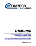 CDM-800 Manual, Rev 1