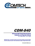 CDM-840 Manual, Rev 3