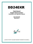DD240XR Manual
