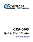 CMR-6000 Quick Start Guide, Rev 1